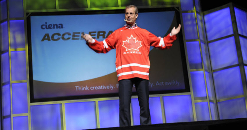 Gary Smith in Ottawa 2010 celebrating Nortel acquisition