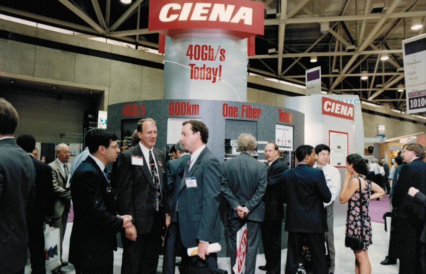 Ciena booth SuperComm 1996