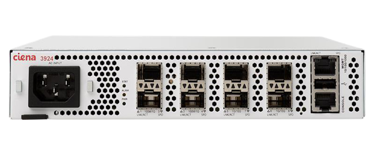 Rear view product image of Ciena's 3924.