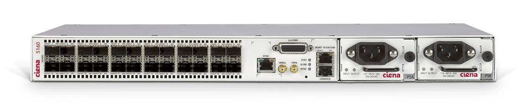 Rear view product image of Ciena's 5160.