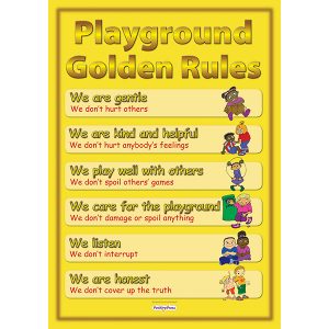 Playground Golden Rules Poster