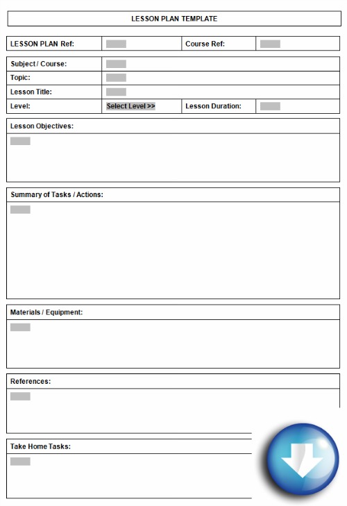 Free Lesson Plan Template Word