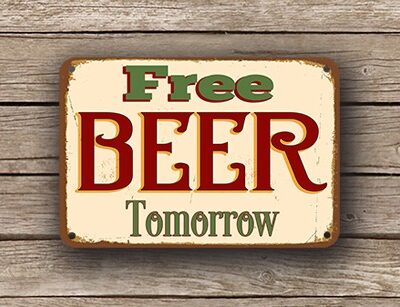 Free Beer Sign