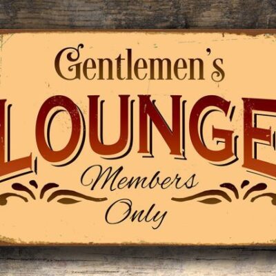 GENTLEMENS LOUNGE SIGN