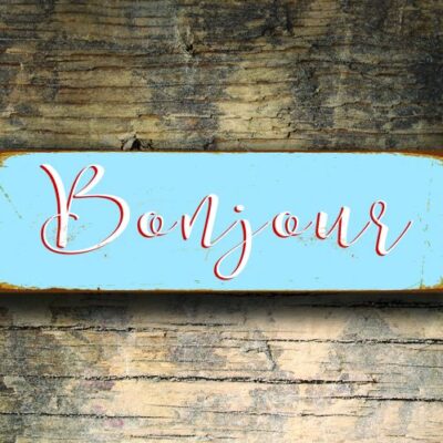 Bonjour sign