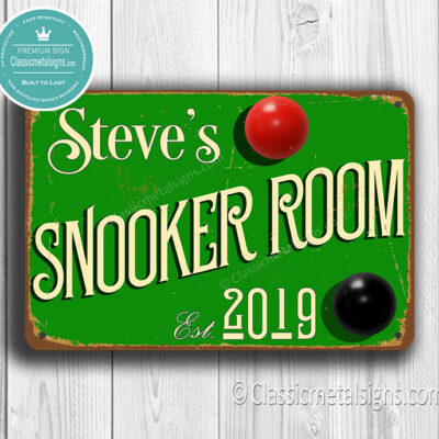 Custom Snooker Sign