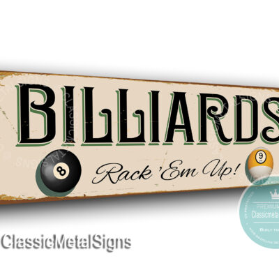 Billiards Sign