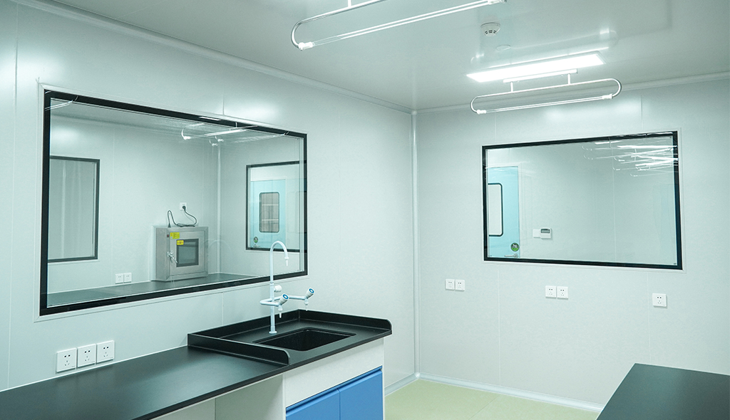 cleanroom glass window