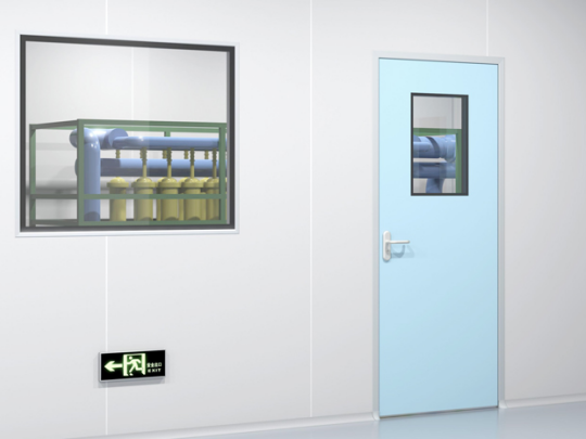 Aseptic room door