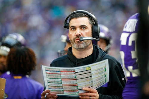 Minnesota Vikings offensive coordinator Kevin Stefanski