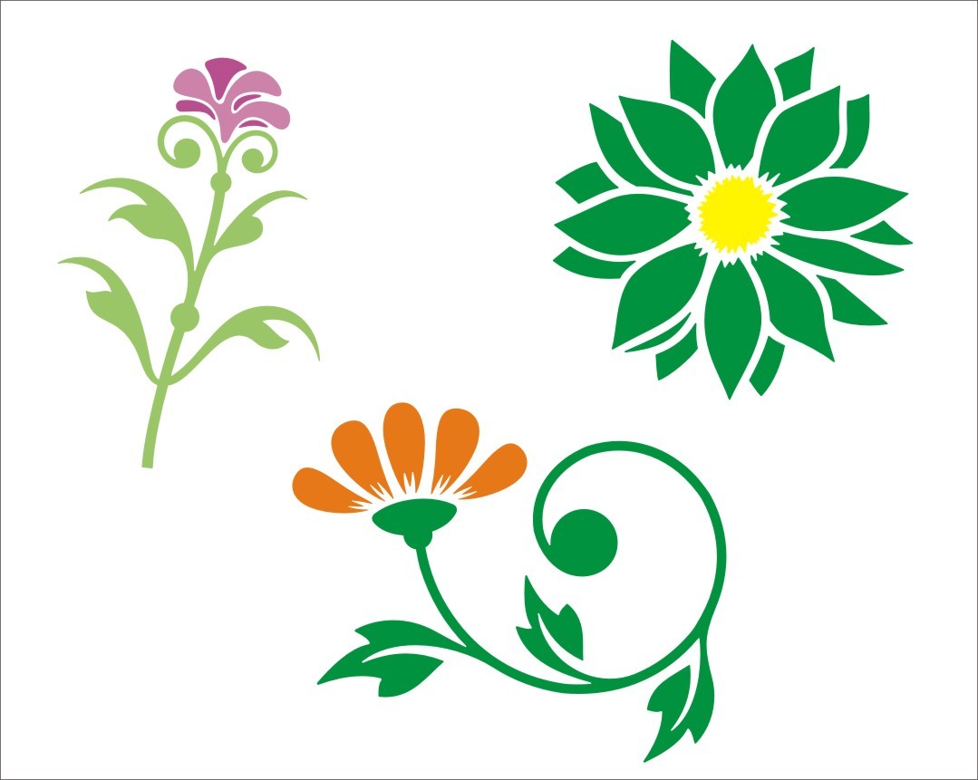 Flower Stencils Printable - Customize and Print