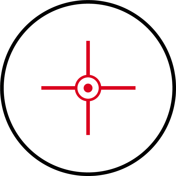 Red dot crosshair overlay - honpath