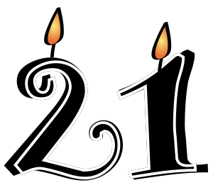 21st Birthday Clipart