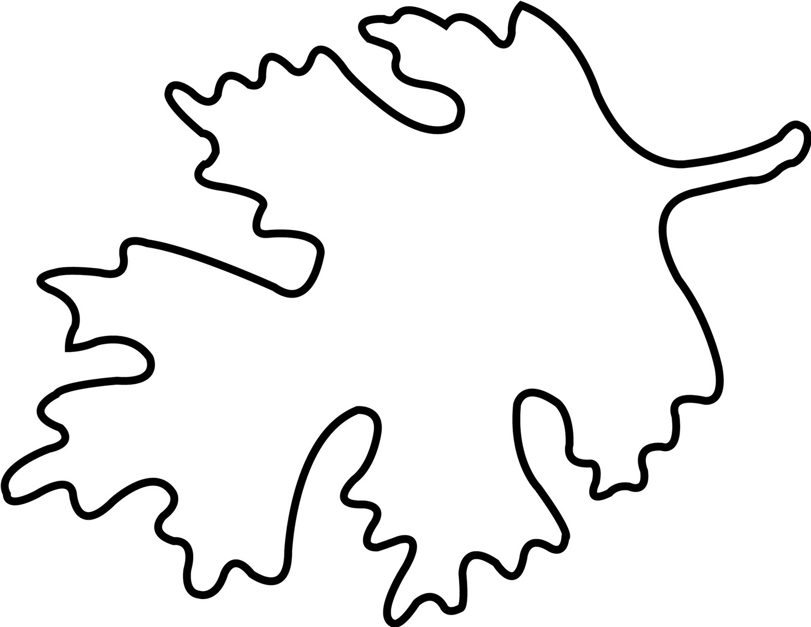 Clip Art Oak Leaf