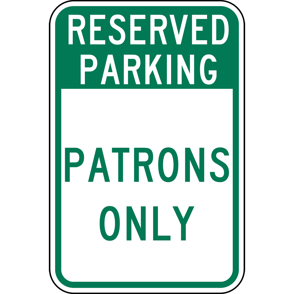 Reserved Parking Signs Template