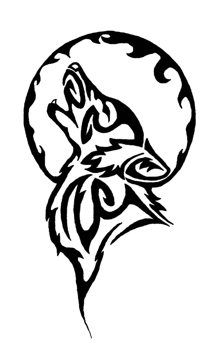 Wolf tribal tattoo - ClipArt Best - ClipArt Best