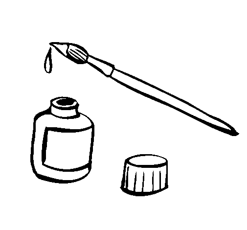 Paint Brush Colouring Pages - ClipArt Best