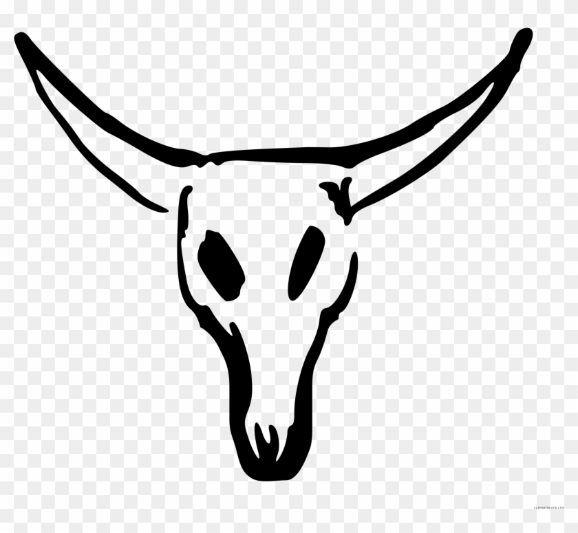 Black And White Cow Pictures - Cow Skull Clipart #2513