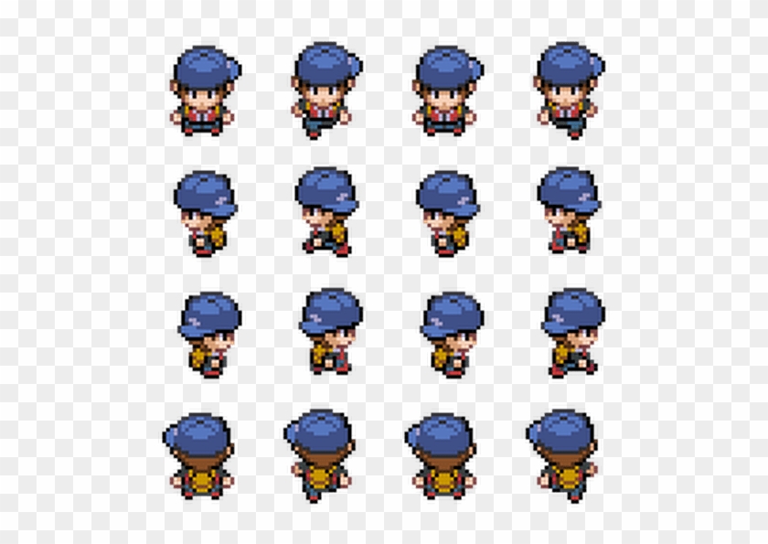 Pokemon Trainer Red Sprite Sheet