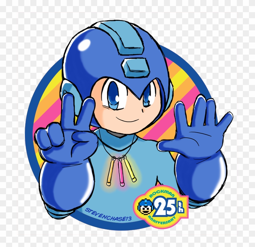 Happy Birthday, Mega Man By Stevenchase - Mega Man 25th Anniversary #1018896