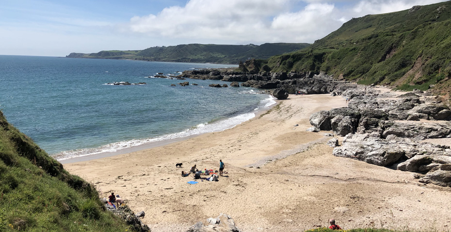 Mattiscombe Beach near Start Point lighthouse