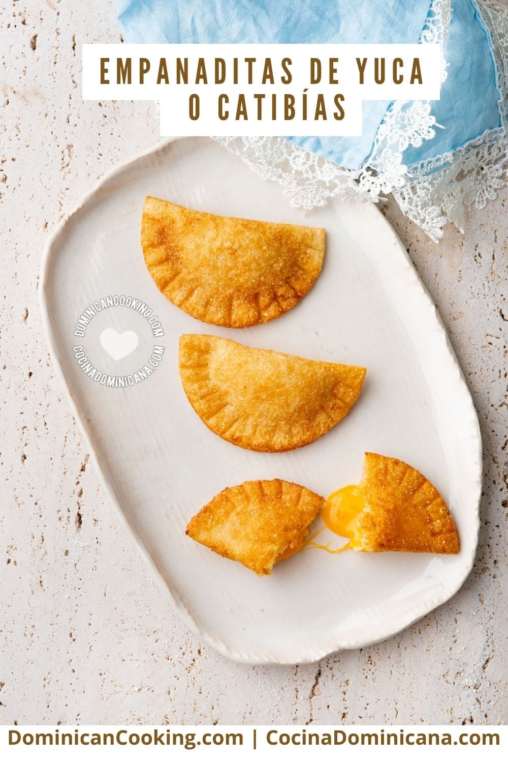 Receta de Catibias o empanaditas de yuca.