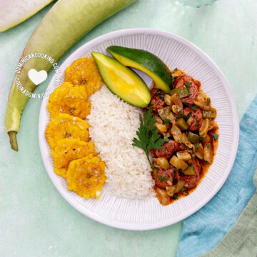 Calabacita, güira o bangaña guisada.