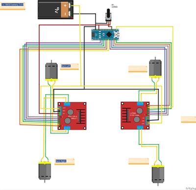 Turning 360 degrees a 4WD chassis without any encoder- CodeProject