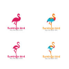 Flamingo Bird Logo Design