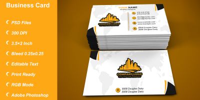 Business Card Template Design - Design 507