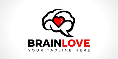 Human Brain Logo Love 