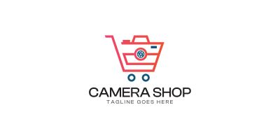 Camera Shopping Cart Logo Design