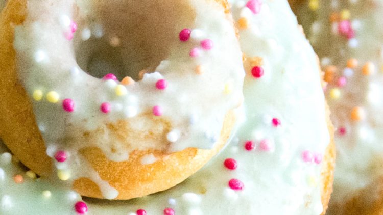 Baked Donut Tower Cake for Kids’ Birthday Parties