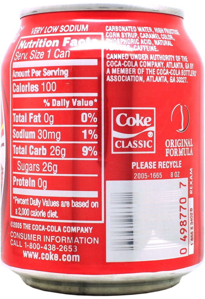 Coca Cola Nutrition Facts Oz Nutrition Label On Coke Labels | My XXX ...