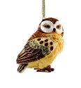 Kubla Crafts Bejeweled Enamel 2861N Owl Jeweled Ornament