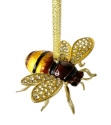 Kubla Crafts Bejeweled Enamel 2863N Bumble Bee Jeweled Ornament