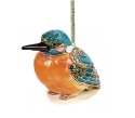 Kubla Crafts Bejeweled Enamel 2865N Kingfisher Jeweled Ornament