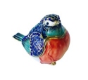 Kubla Crafts Bejeweled Enamel 3621N Bluebird Box