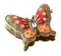 Kubla Crafts Bejeweled Enamel 4037RN Butterfly Box