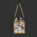 Roman Lights 160383N Solar Snowman Lantern