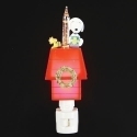 Roman Lights 166734N Snoopy Xmas Doghouse Bubble