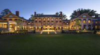 Williamsburg Inn exterior at night