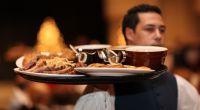 Waiter Serving Food