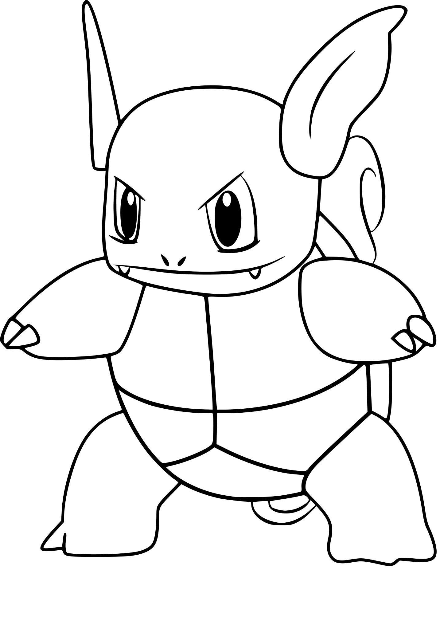 Coloriage Carabaffe Pokemon Go