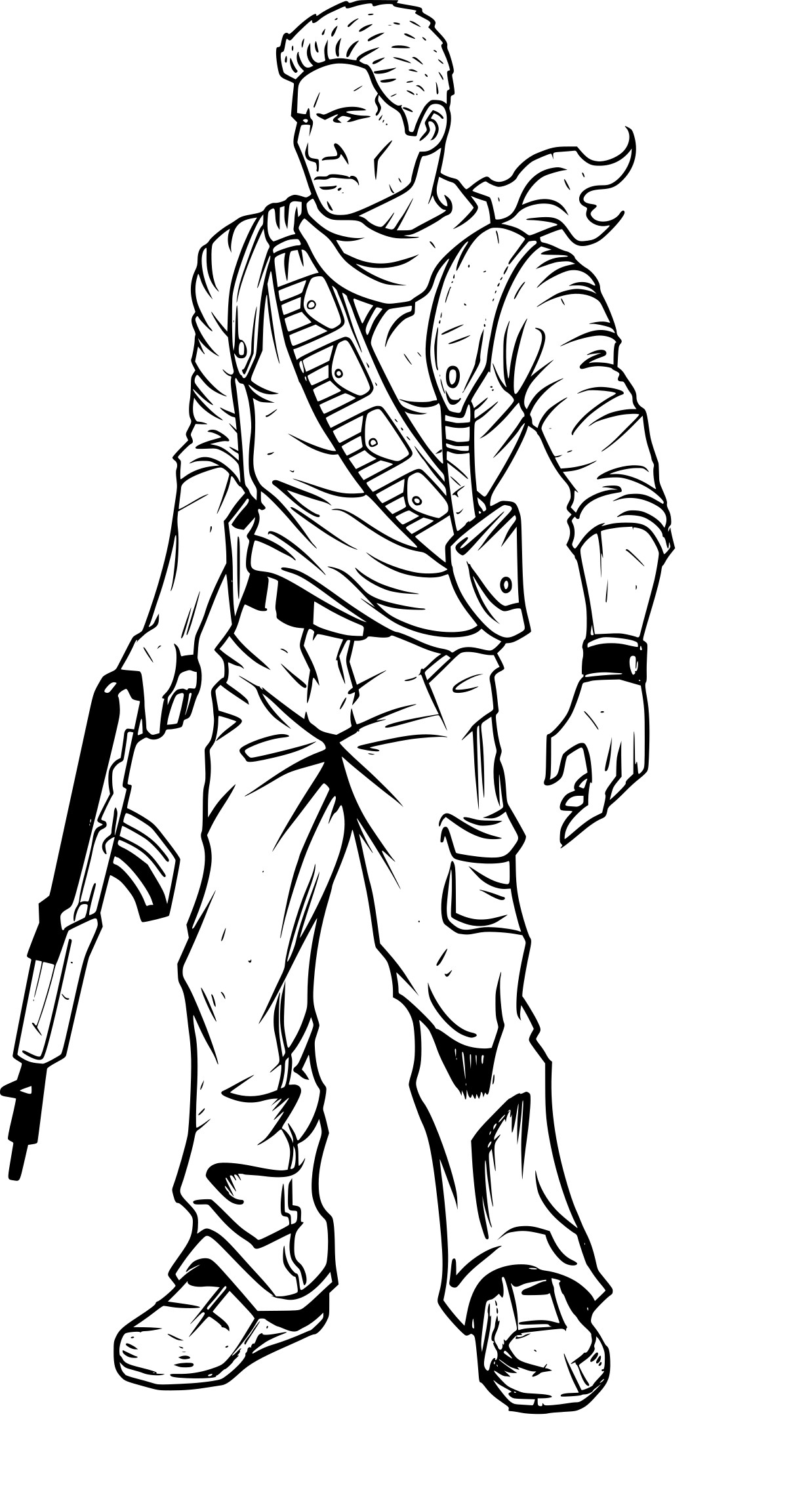 Uncharted coloring page