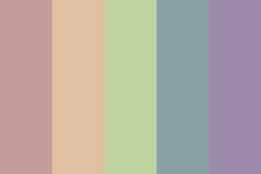 Dark Rainbow Pastels Color Palette