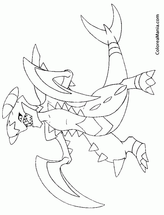 Mega Garchomp Pages Coloring Pages