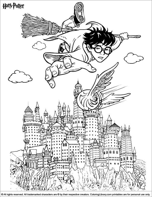 Harry Potter Coloring Printables - Printable World Holiday