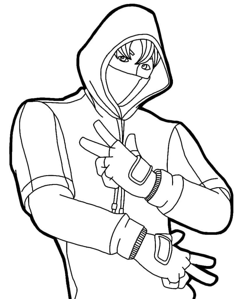 Fortnite Coloring Page