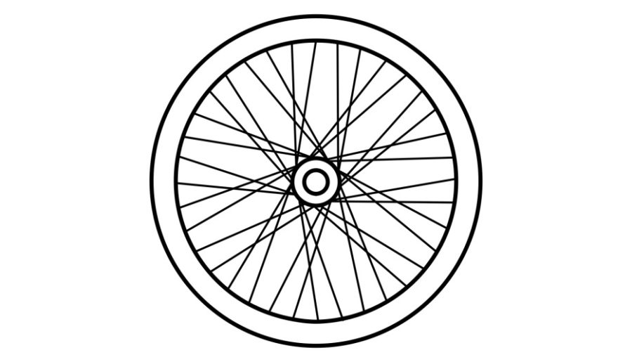 Bike Tire Coloring Page